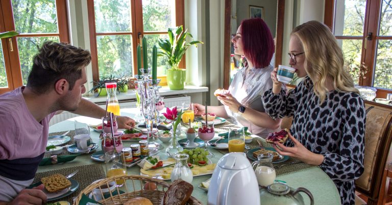 Frühstück in der Pension Haus Brunschwig